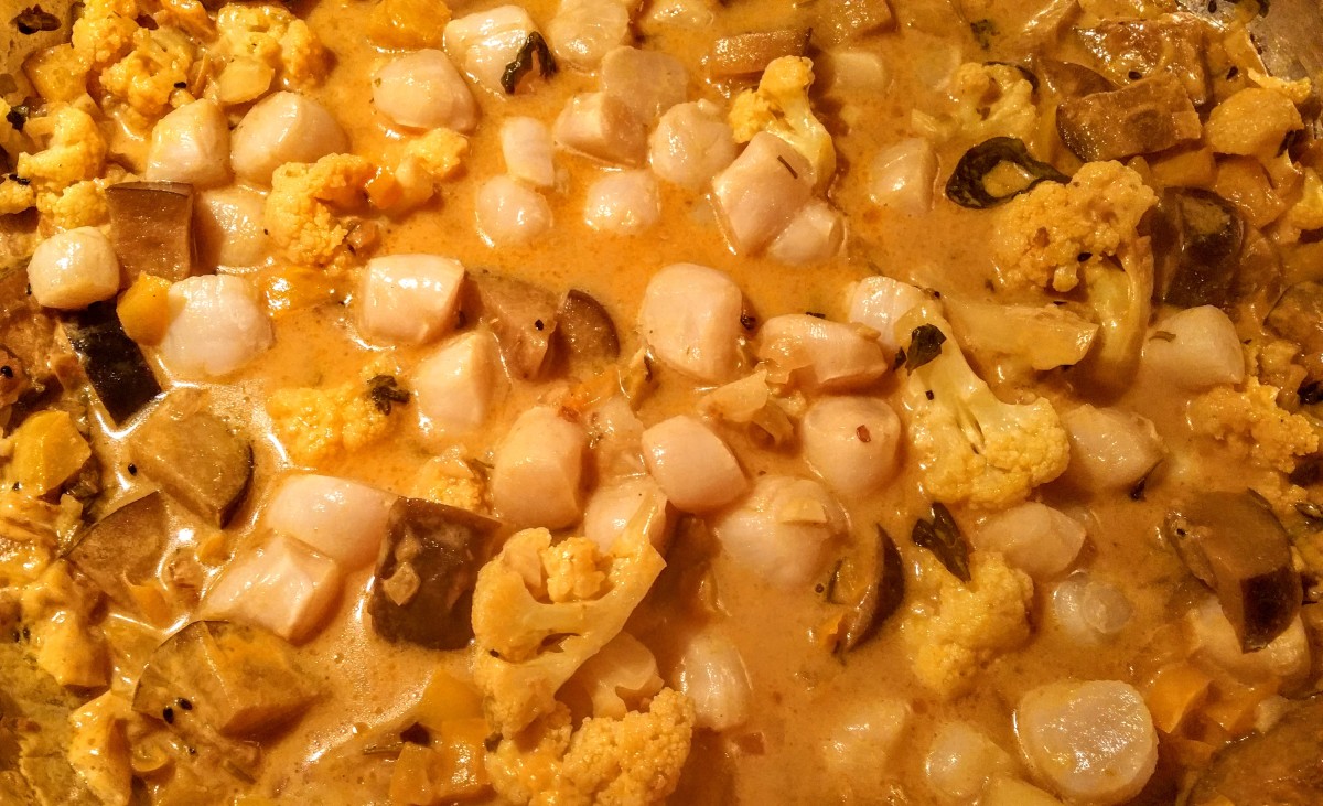 Cauliflower Thai Curry Cook 9