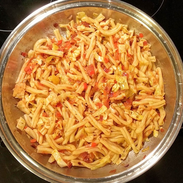 Gemelli Pasta Tossed in the Base